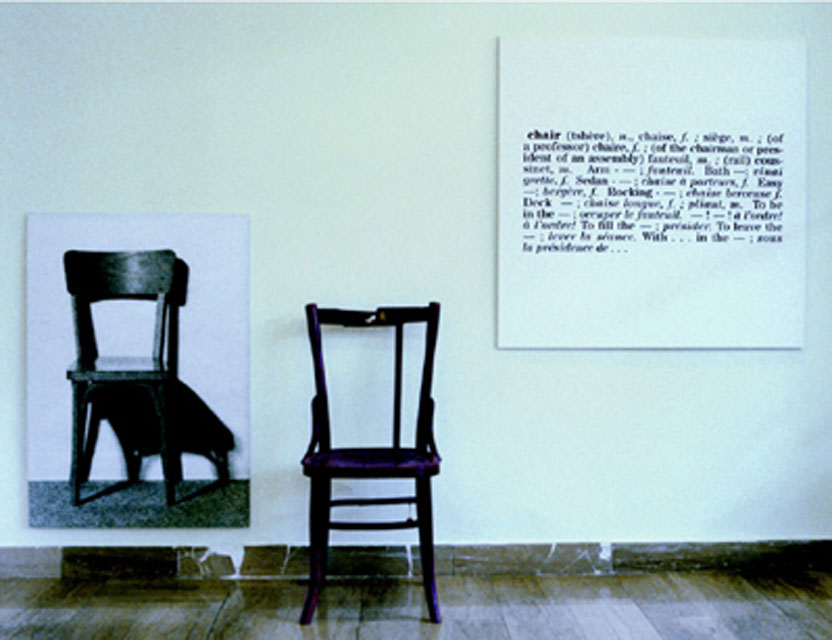 Una e tre sedie, 2003