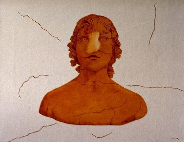 Naso strofinato su tela crepe, 1992