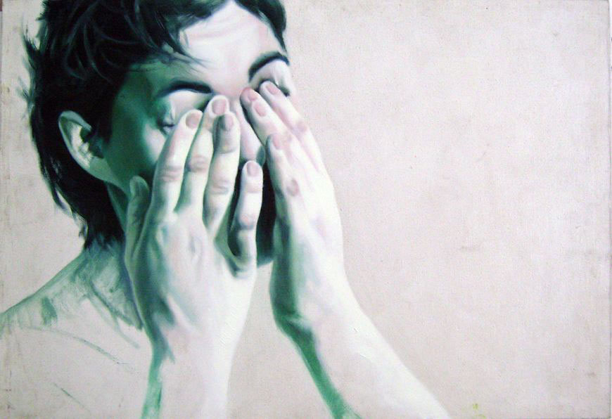 Ritratto con le mani sugli occhi, 2007