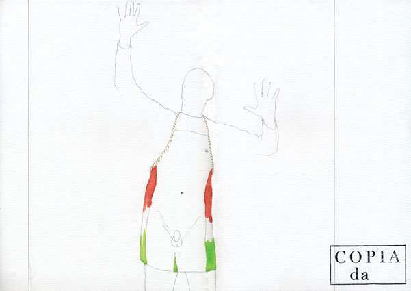 “Copia Da” Self-portrait as a Broken Michelangelo, 2009