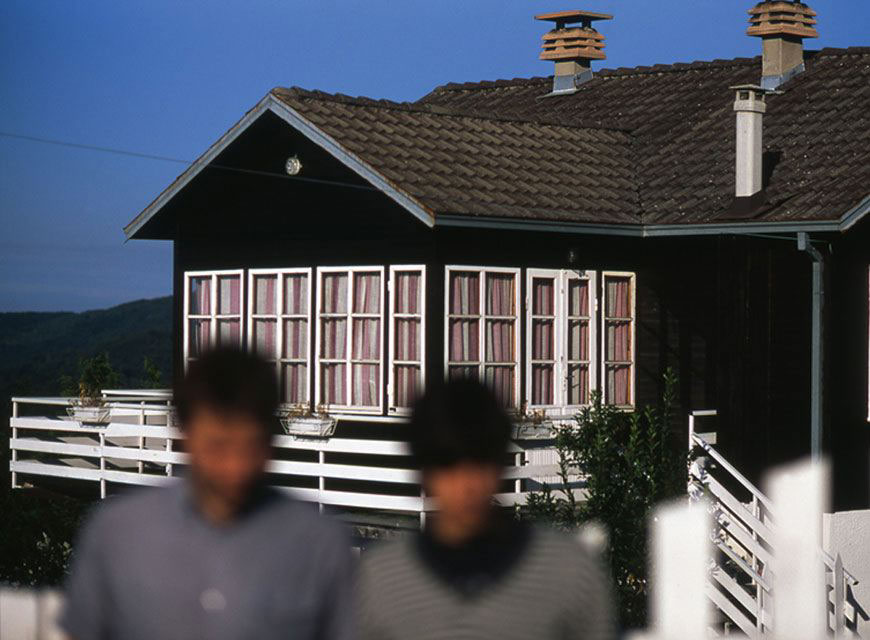 Invernomuto’s self portrait in front of their house, 2005