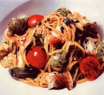 Spaghetti alla chitarra con ragu di gallinella di mare e broccoletti romaneschi, 2000
