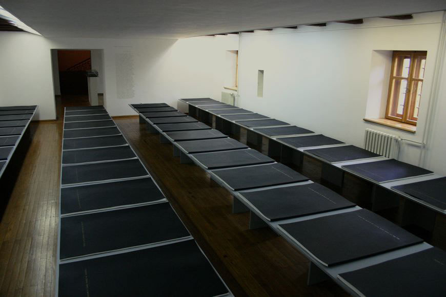 Opening of the Book spatial installation, 2004